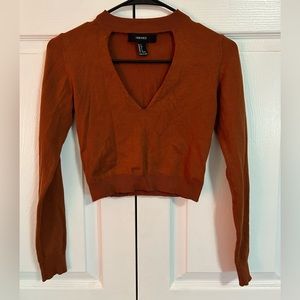 Long sleeve crop top